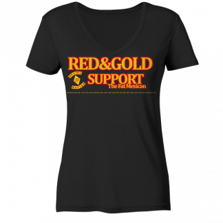 Kollektion RED & GOLD SUPPORT - Ladies V-Neck Shirt
